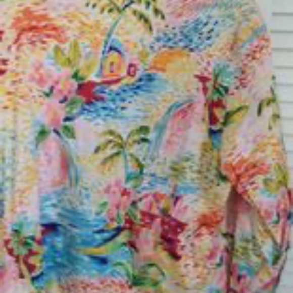 Coldwater Creek Tropical Print Jacket .Size PXL - Picture 2 of 3